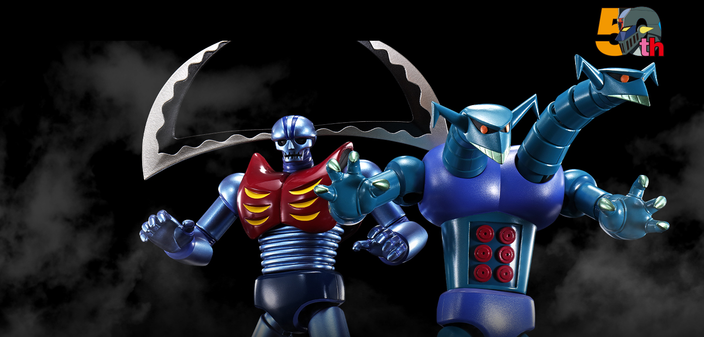 MAZINGER Z Figure SOUL OF CHOGOKIN (SOUL OF CHOGOKIN) Mechanical Beast 2 Set GX-25R GARADA K7 & GX-26R DOUBLAS M2