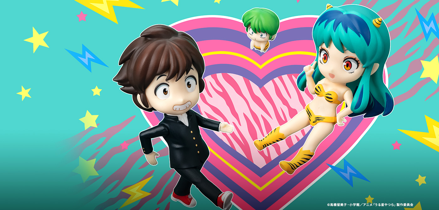 Urusei Yatsura figure Figuarts mini RAM, Ataru Moroboshi & Ten