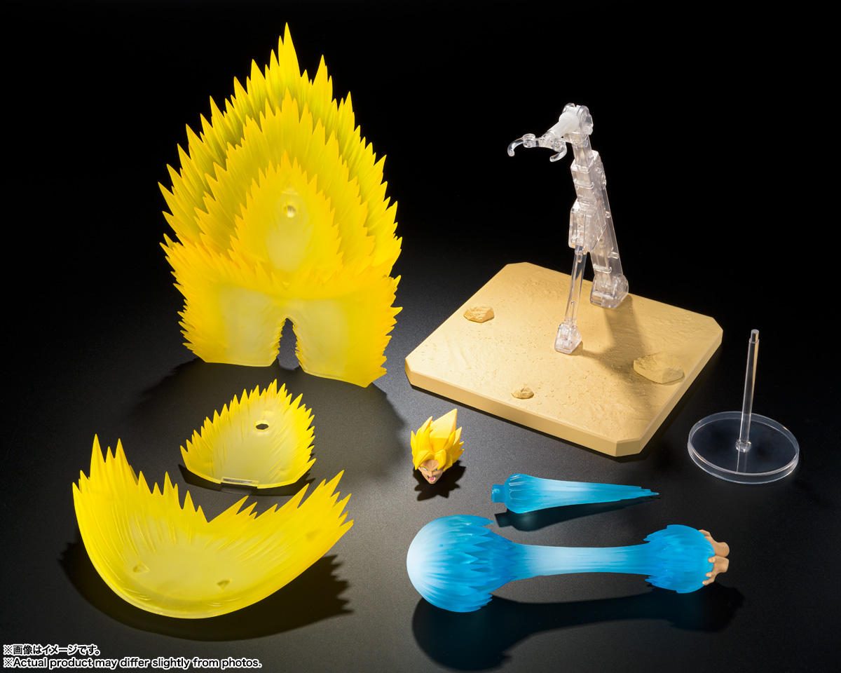 DRAGON BALL Z Figures S.H.Figuarts (S.H. Figure Arts) SUPER SAIYAN SON GOKU’S EFECT PARTS SET-TELEPORT KAMEHAMEHA-