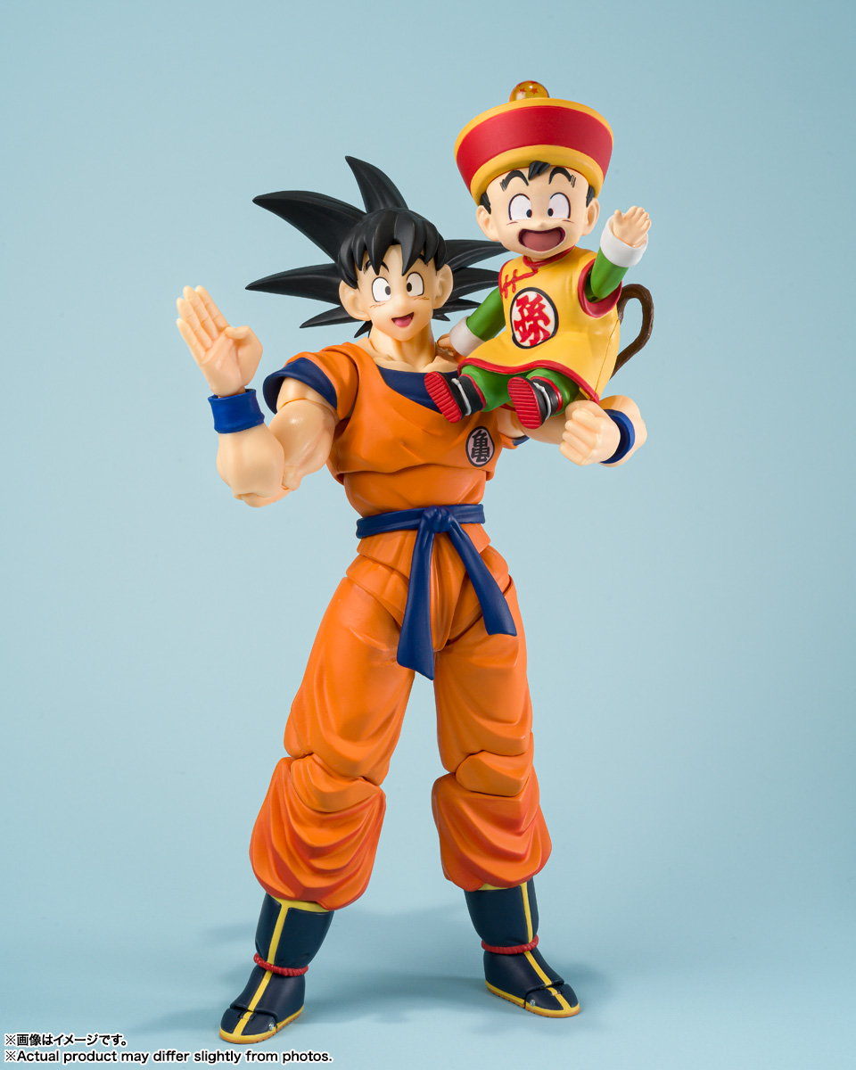 DRAGON BALL Z Figures S.H.Figuarts SON GOKU & SON GOHAN-Childhood- & Muscle Cloud -Exclusive Edition-